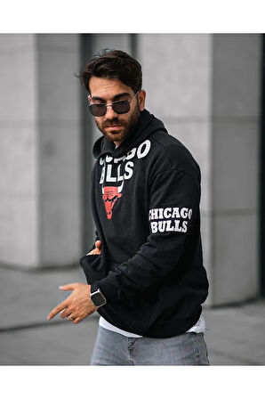 Erkek Baskılı Sweatshirt Oversize