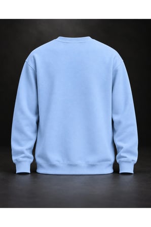 Buz Mavisi Basic Sweatshirt