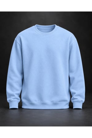 Buz Mavisi Basic Sweatshirt