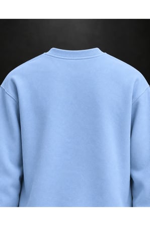 Buz Mavisi Basic Sweatshirt