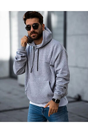  Erkek Sweatshirt Oversize 3 İplik