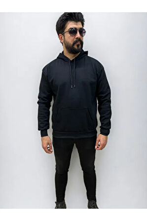 Kapşonlu Erkek Sweatshirt Oversize