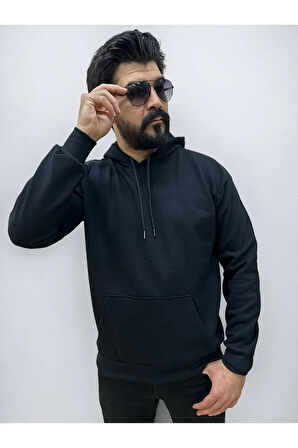  Kapşonlu Erkek Sweatshirt Oversize