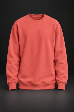 Kırmızı Basic Sweatshirt
