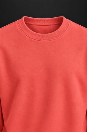 Kırmızı Basic Sweatshirt