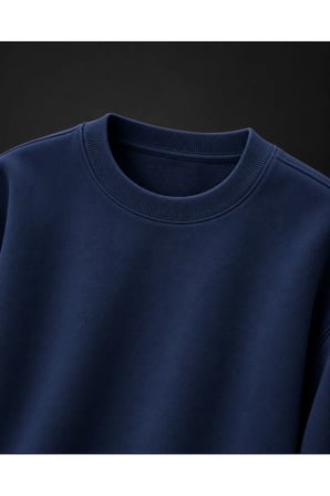 Lacivert Basic Sweatshirt