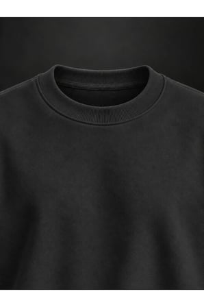Siyah Basic Sweatshirt