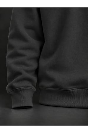 Siyah Basic Sweatshirt