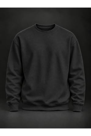 Siyah Basic Sweatshirt