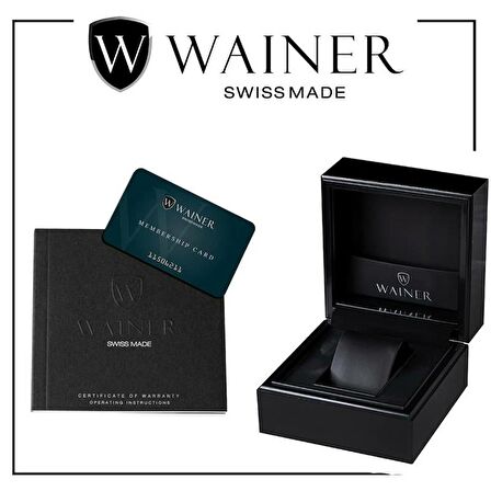 Wainer SW.WA.25511-B İsviçre Yapımı Otomatik Erkek Kol Saati