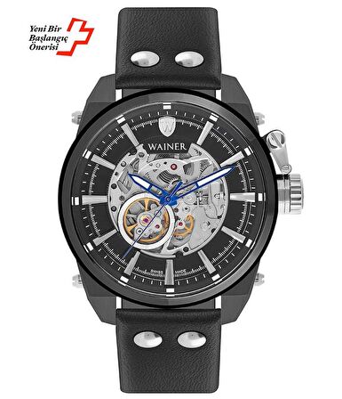 Wainer SWWA25980D İsviçre Yapımı Otomatik Erkek Kol Saati