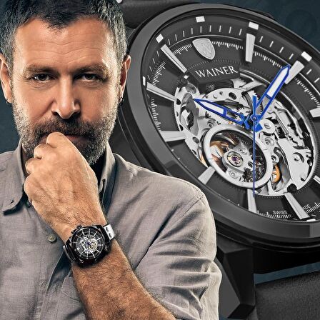 Wainer SWWA25980D İsviçre Yapımı Otomatik Erkek Kol Saati