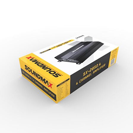 Soundmax Sx-2850.4 3000w 4 Kanal Profesyonel Oto Anfi Amfi Sx2850.4 Yeni Model