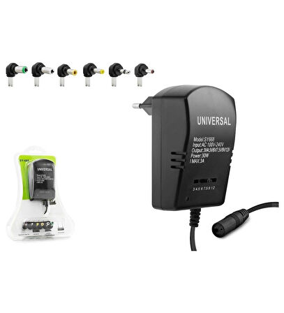UNIVERSAL SY-668 30W 3A TABLET MODEM DİZÜSTÜ PC ŞARJ ADAPTÖRÜ 6DC