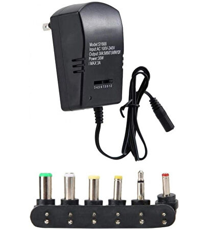 UNIVERSAL SY-668 30W 3A TABLET MODEM DİZÜSTÜ PC ŞARJ ADAPTÖRÜ 6DC