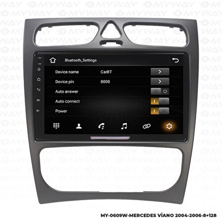 Araç Multimedya Mercedes Viano Android 12 Carplay 4Gb Ram + 64Gb Hdd 2004-2006 Navigasyon Ekran MYW