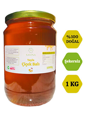 Ovit Yayla Süzme Çiçek Balı Şekersiz 1 Kg