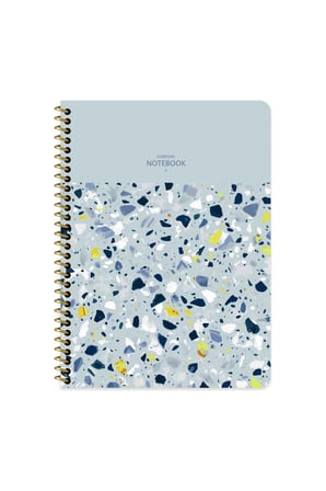 16x22 Cm Çizgisiz Telli Defter Beyaz Sayfalı 80 Yaprak Plastik Kapak