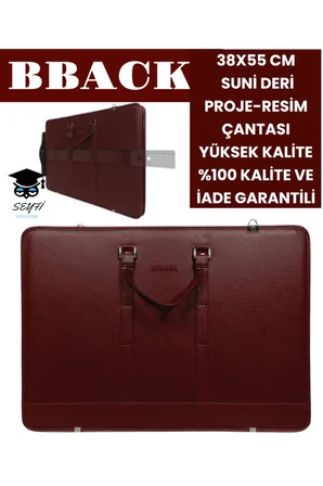 38X55 CM SUNİ DERİ PROJE-RESİM ÇANTASI YÜKSEK KALİTE %100 KALİTE VE İADE GARANTİLİ