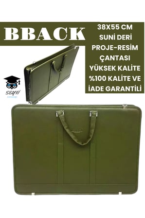 38X55 CM SUNİ DERİ PROJE-RESİM ÇANTASI YÜKSEK KALİTE %100 KALİTE VE İADE GARANTİLİ