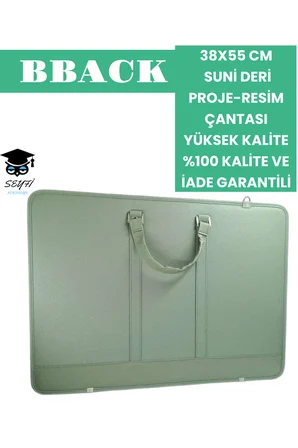 38X55 CM SUNİ DERİ PROJE-RESİM ÇANTASI YÜKSEK KALİTE %100 KALİTE VE İADE GARANTİLİ