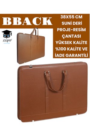38X55 CM SUNİ DERİ PROJE-RESİM ÇANTASI YÜKSEK KALİTE %100 KALİTE VE İADE GARANTİLİ