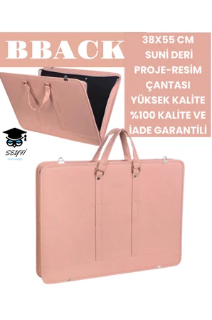 38X55 CM SUNİ DERİ PROJE-RESİM ÇANTASI YÜKSEK KALİTE %100 KALİTE VE İADE GARANTİLİ