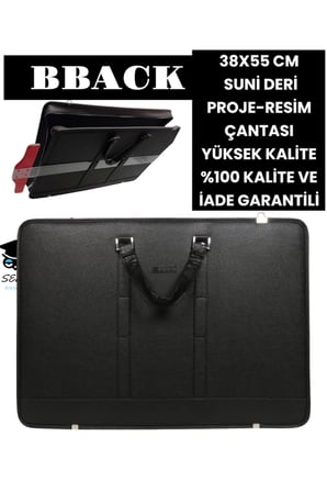 38X55 CM SUNİ DERİ PROJE-RESİM ÇANTASI YÜKSEK KALİTE %100 KALİTE VE İADE GARANTİLİ