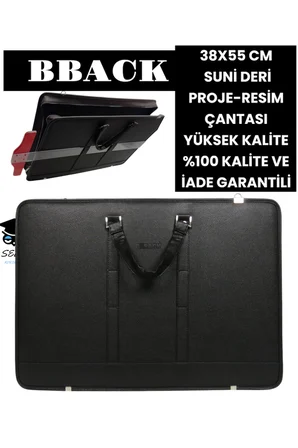 38X55 CM SUNİ DERİ PROJE-RESİM ÇANTASI YÜKSEK KALİTE %100 KALİTE VE İADE GARANTİLİ