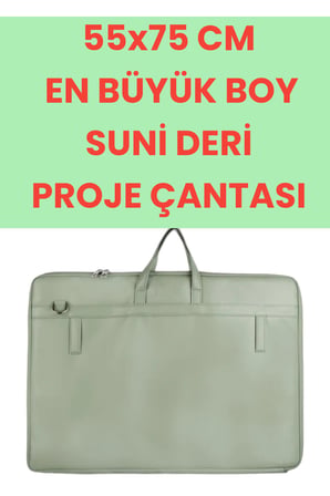 55X75 CM YUMUŞAK SUNİ DERİ PROJE-RESİM ÇANTASI YÜKSEK KALİTE %100 KALİTE VE İADE GARANTİLİ