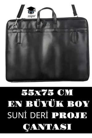 55X75 CM YUMUŞAK SUNİ DERİ PROJE-RESİM ÇANTASI YÜKSEK KALİTE %100 KALİTE VE İADE GARANTİLİ