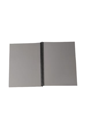 16x22 Cm Çizgisiz 60 Yaprak Telli Plastik Kapak Hafif Defter Light Book Krem Renk Kağıt