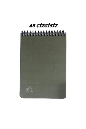 14x20 Cm A5 Çizgisiz 96 Yaprak Telli Sert Karton Kapak Defter The Notebook