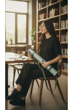 PROJE TÜPÜ BAZUKA 10.5 CM ÇAP 76 CM BOY SİLİNEBİLİR SUNİ DERİ T CETVELİ TAKMA LASTİKLİ BBACK