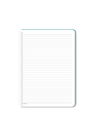 16x22 CM 80 Yaprak Çizgili Karton Kapak Telli defter Gezginler Keskin Color