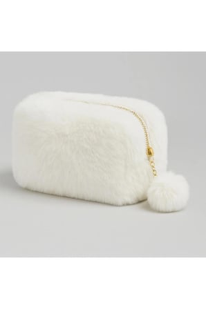 peluş kalemlik makyaj çantası 10x20 cm YERLİ ÜRETİM tek bölme geniş hacimli