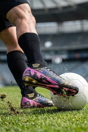 Air Siyah Futbol Akademik Krampon - Kaymaz Taban Halı Saha Ayakkabısı 565