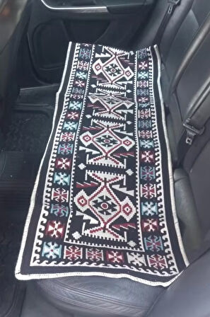 EFE MİNDER 3'lü Oto Koltuk Kilim Seti - Ön ve Arka Koltuk 3 Parça Takım (SİYAH)