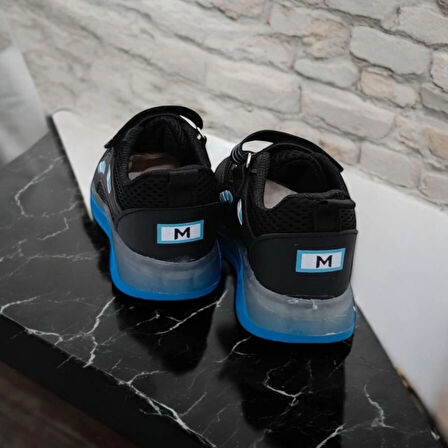 RAHAT ÇOCUK GÜNLÜK SİYAH RENK RAHAT VE KONFORLU SNEAKER