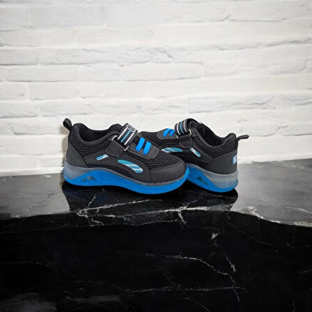 RAHAT ÇOCUK GÜNLÜK SİYAH RENK RAHAT VE KONFORLU SNEAKER