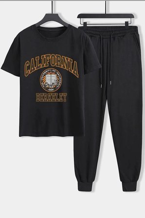 Unisex California Baskılı 2'li Eşofman Takımı