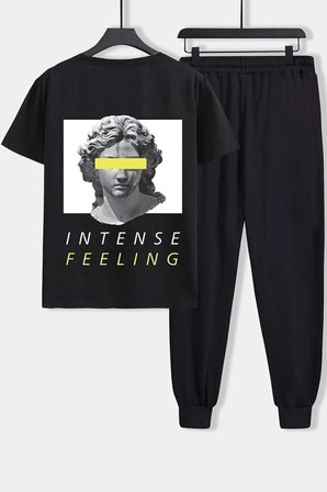 Unisex Aesthetic Baskılı 2'li Eşofman Takımı