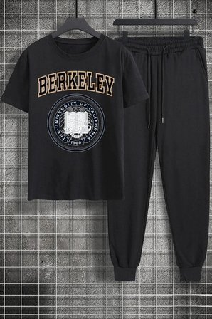 Unisex Berkeley Baskılı 2'li Eşofman Takımı