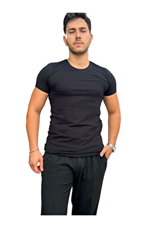 Basic Yaka Düz Tişört