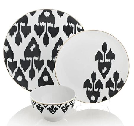 İkat Siyah Dubai Tabak