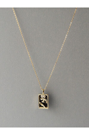 Kararmaz Çelik Magician Tarot Kartı Kolye