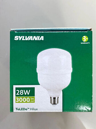 5 ADET SYLVANIA ToLEDo Hilux 28W=3000 LÜMEN  6500K BEYAZ LED LAMBA 20,000 SAAT