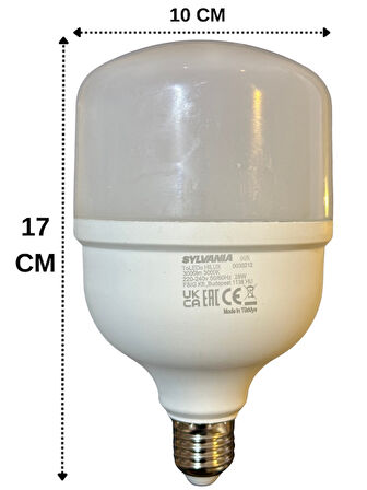 Sylvania 28W 3000K (Sarı Işık) E27 Duylu Torch Ampul (8 Adet)