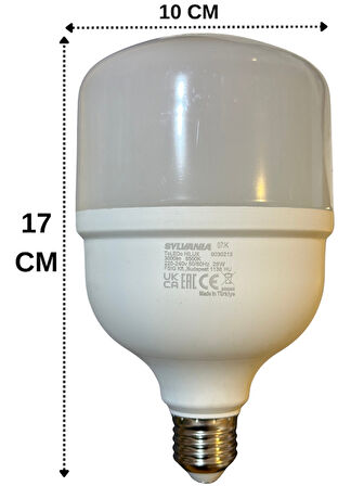 Sylvania 28W 6500K (Beyaz Işık) E27 Duylu Torch Ampul (10 Adet)