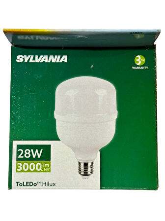Sylvania 28W 6500K (Beyaz Işık) E27 Duylu Torch Ampul (2 Adet)